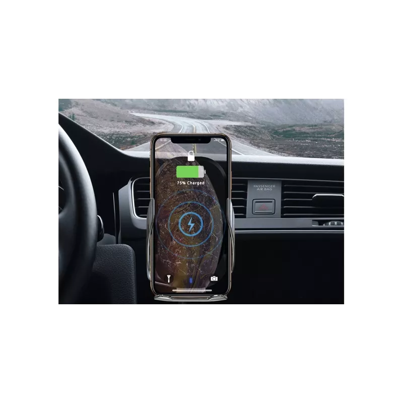 Uchwyt na smartfony i tablety TECHNISAT SmartCharge 3 — uniwersalny uchwyt z zintegrowanym ładowaniem (model 76-4977-00)