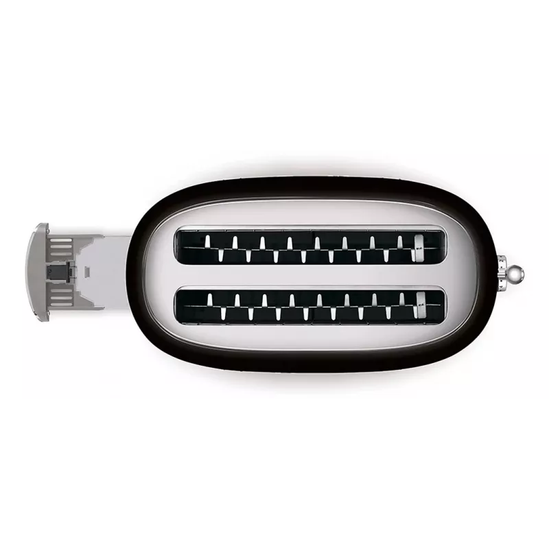 Smeg - TSF02 Toster 4 kromki - Czarny/lakierowany/WxSxG 41x20,8x21,5 cm/6 stopni opiekania/1500W