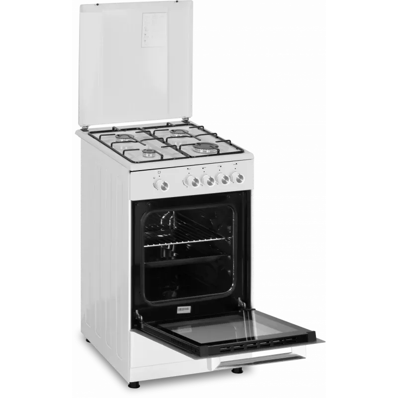 Kuchenka gazowa SIMFER 4401SGRBB.1 z płytą gazową i piekarnikiem gazowym, szerokość 50 cm, głębokość 55 cm, klasa energetyczna A+