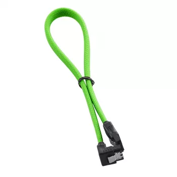 Kabel ModMesh Right Angle SATA 3 30 cm - jasnozielony - kabel - cyfrowy/danych (CM-CAB-RSAT-N30KLG-R)