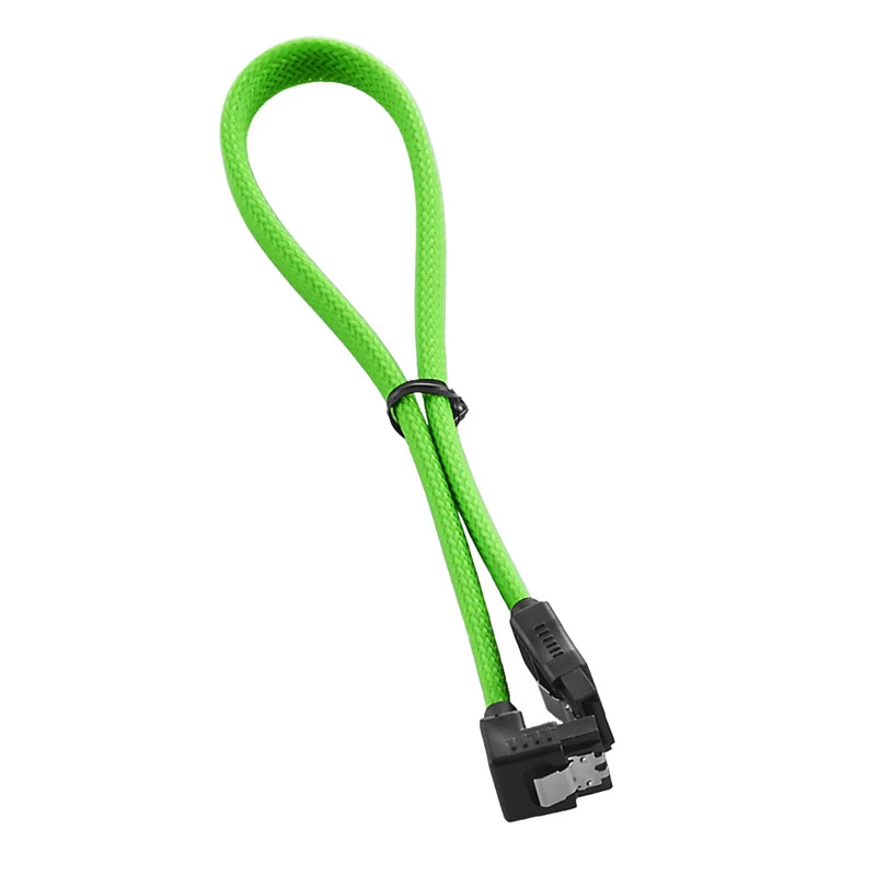 Kabel ModMesh Right Angle SATA 3 30 cm - jasnozielony - kabel - cyfrowy/danych (CM-CAB-RSAT-N30KLG-R)