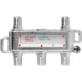 axing SVE04001 - rozgałęźnik kablowy - 75 Ohm - 5 - 2400 MHz - srebrny - 1x gniazdo F - 4x gniazdo F