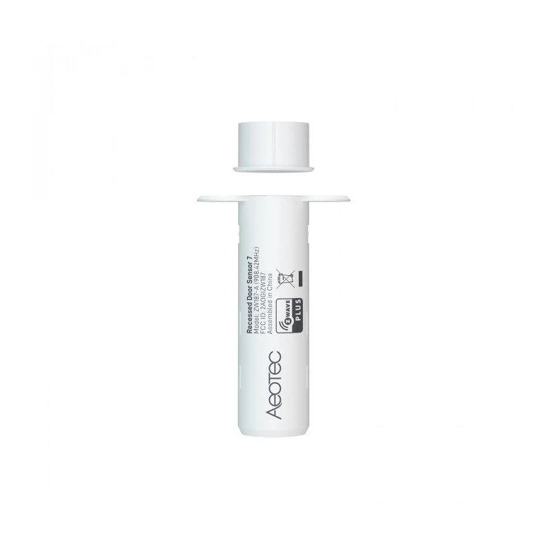 Czujnik wpuszczany do drzwi AEOTEC Recessed Door Sensor 7 Z-Wave Plus V2 Biały — wpuszczany czujnik kontaktronowy do drzwi i framug
