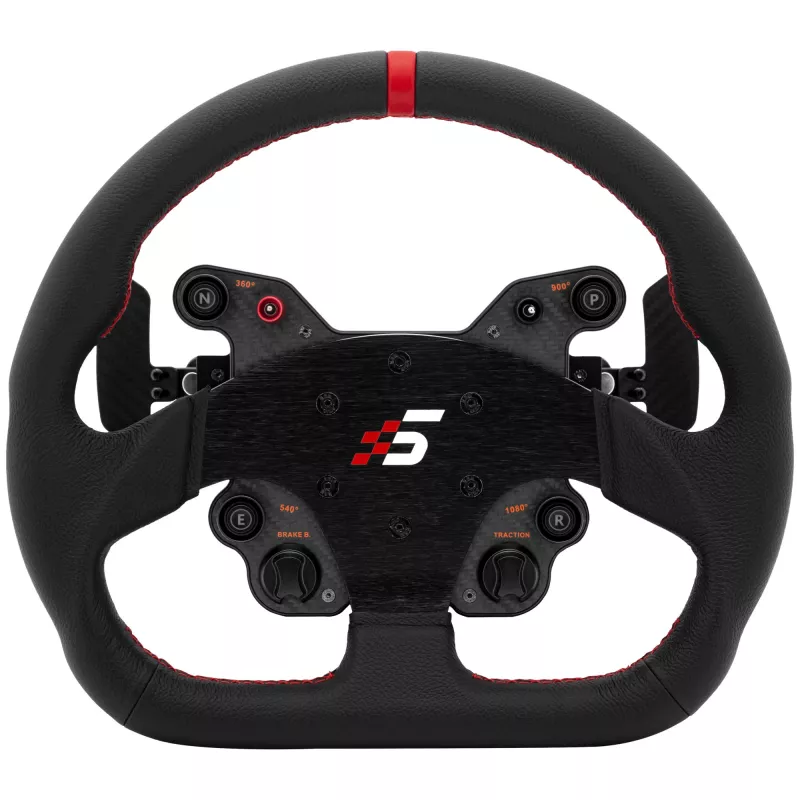 Kierownica Simagic GT1-SD Leather – odłączana kierownica do symulatorów, skórzany uchwyt, kompatybilny wzór śrub