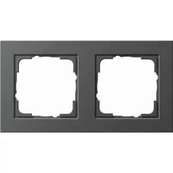 Płytka GIRA 0212 23 antracyt, bezśrubowa płytka maskująca 80,8×151,9×9,3 mm