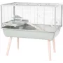 Klatka ZOLUX Neolife 80 zielona dla chomika — metal/plastik, 780×480×750 mm, odstęp między prętami 9 mm
