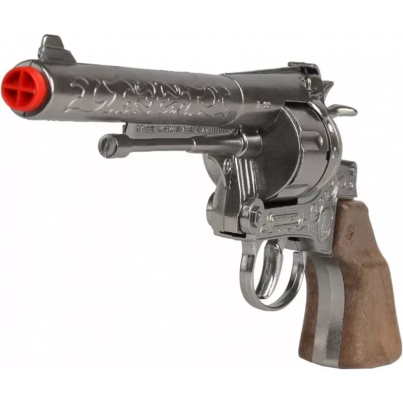 Pulio metal cowboy revolver 12 rounds toy gun, model 155122/0