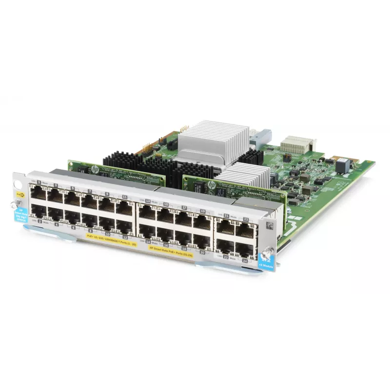 HPE - Seria Aruba - Moduł rozszerzeń - Gigabit Ethernet (PoE+) x 20 + 1/2,5/5/10GBase-T (PoE+) x 4