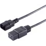 Kabel zasilający S/CONN 60017 Czarny 1.8 m IEC C14 IEC C19