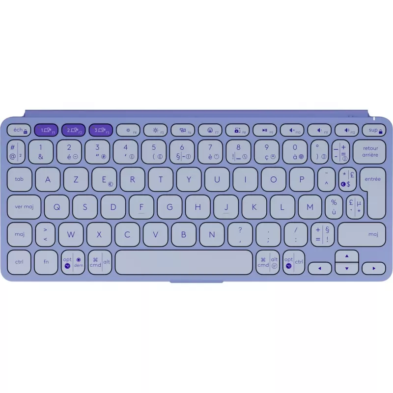 Klawiatura Logitech Keys-To-Go 2 uniwersalna Bluetooth AZERTY francuska liliowa