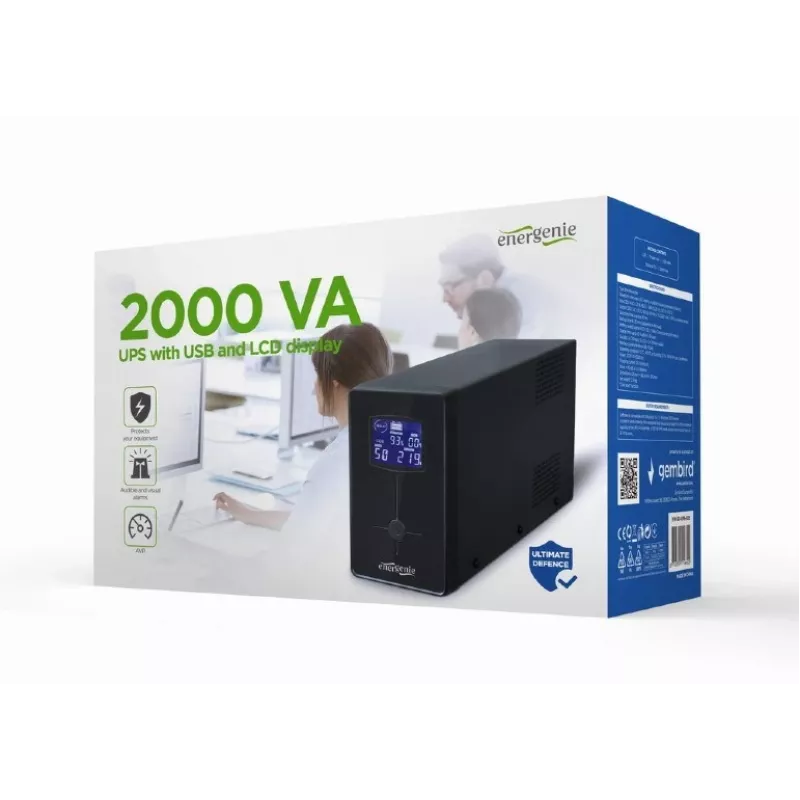 Gembird EG-UPS-035 zasilacz awaryjny (UPS) Line-Interactive 2 kVA 1200 W 5 gniazd AC
