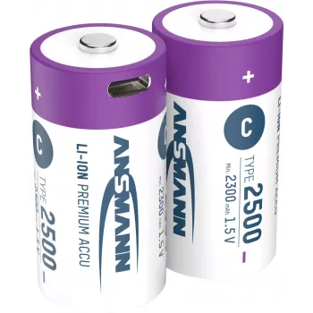 Ansmann ANS 1313-0004 - Akumulator Li-ion C Baby 2300 mAh 1,5 V 2 szt. - Akumulator