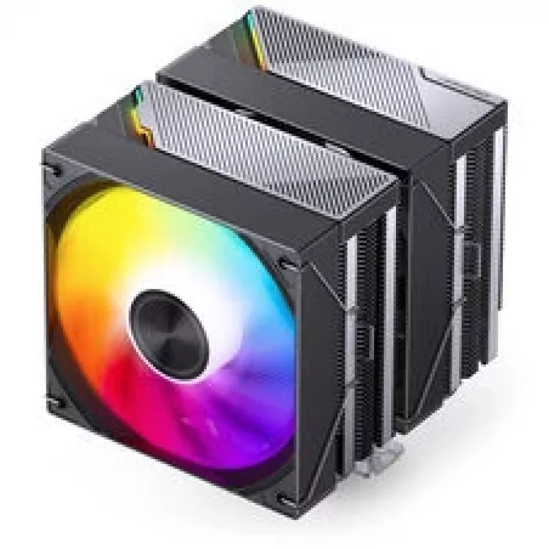 Chłodzenie procesora Jonsbo CA80 Dual-Tower, 2×120mm wentylatory PWM, ARGB, czarny