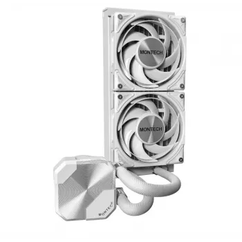Montech HyperFlow Silent 240 chłodnica procesora All-in-one do cieczy 12 cm Biały 1 szt.
