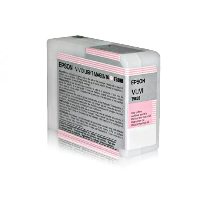 Epson Singlepack Vivid Light magenta T580B00, Vivid light magenta, tusz pigmentowy, 80 ml, 1 szt.