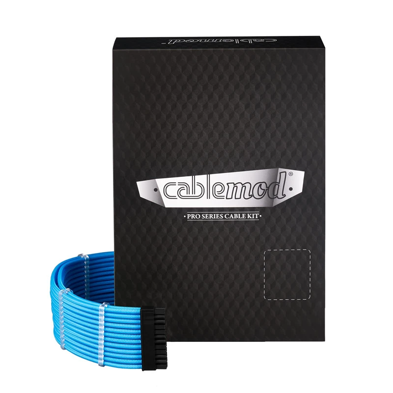 CableMod RT-Series PRO ModMesh 12VHPWR zestaw podwójnych kabli do ASUS/Seasonic, jasnoniebieski