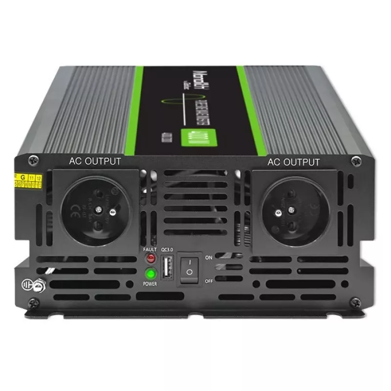 Qoltec Monolith zasilacz/przetwornica samochodowa 4000 W Czarny