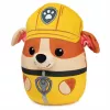 PAW Patrol Rubble Squish Pluszak, Oficjalna Zabawka z Popularnej Kreskówki, Przytulanka dla Dzieci od 1 Roku Życia, 12”