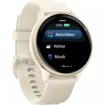 Garmin vívoactive 6 3,05 cm (1,2) AMOLED 42 mm Cyfrowy 390 x 390 pikseli Ekran dotykowy Biały Wi-Fi GPS (satelitarny)
