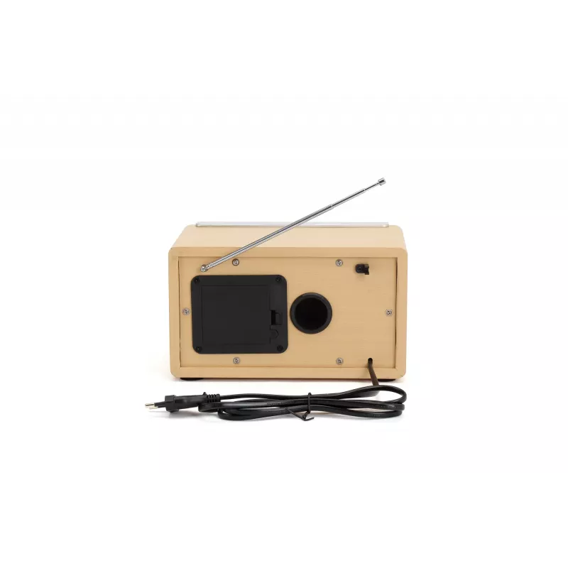 Radio Denver TR-63LW Personal Analog Bamboo, Silver