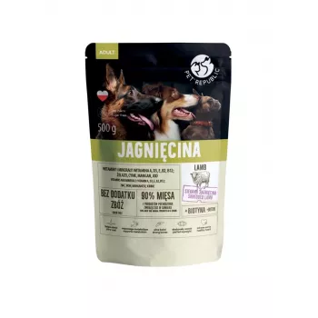 Mokra karma dla psa Pet Republic PET REPUBLIC Adult Lamb 500 g