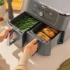 Frytkownica beztłuszczowa Ninja DZ400EU 9,5 l 2470 W szara podwójna