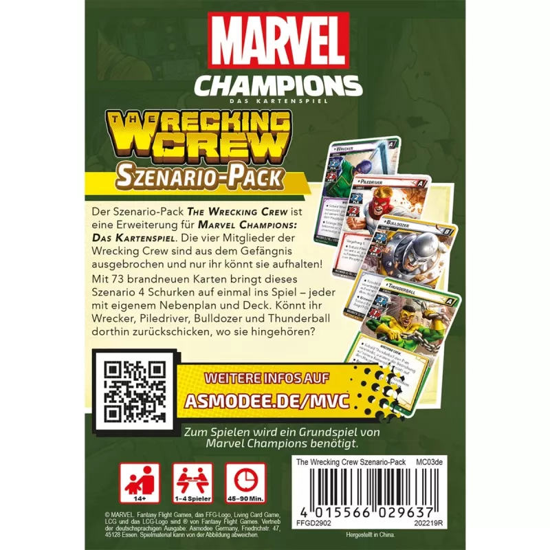 Marvel Champions: Gra karciana - The Wrecking Crew (Dodatek)