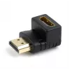 Zmieniacz płci HDMI GEMBIRD A-HDMI90-FML, HDMI na HDMI, adapter kątowy 90°, czarny
