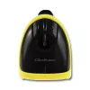 Ręczny czytnik kodów kreskowych QOLTEC 50867 — laserowy skaner 1D/2D, przewodowy USB, zasięg 600 mm, żółto-czarny