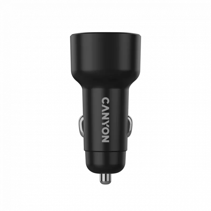 Ładowarka samochodowa CANYON OnDrive 48 PD 48W USB-A+USB-C Czarna