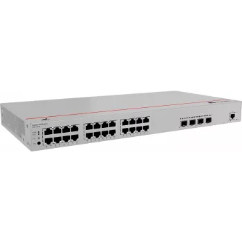 Switch HUAWEI S220-24P4X — 24 x Gigabit (10/100/1000) RJ-45, 4 x SFP+, PoE, 1U szary