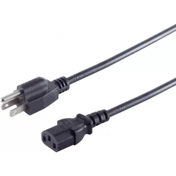 Kabel zasilający ShiverPeaks US60006 — wtyczka USA (Typ B) do złącza IEC C13, przewód sieciowy