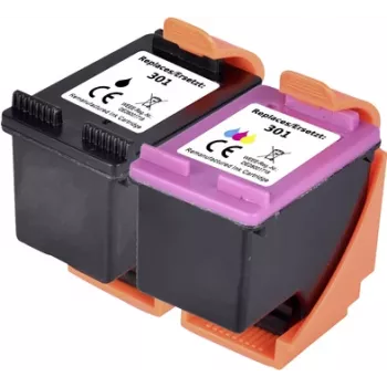 Renkforce Ink Combination-Pack replaces HP 301 (N9J72AE) Kompatybilny Czarny, cyjan, magenta, żółty RF-I-HP301BKCMY RF-5633218 (RF-5633218)