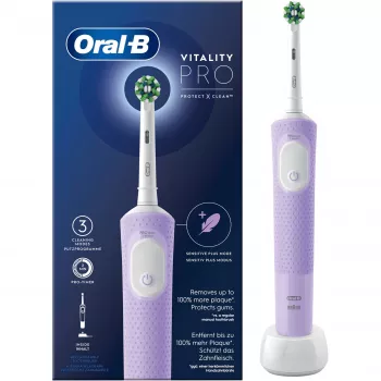 Szczoteczka elektryczna Oral-B Vitality Pro Fioletowa 1 Końcówka