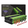Przetwornica samochodowa Qoltec Monolith 6000 W Zielona 12 V