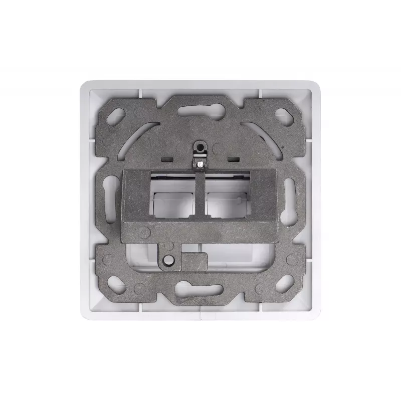 Digitus | Płyta czołowa do modułów Keystone, typ niemiecki, płyta środkowa 50x50 mm, ramka 80x80 mm | DN-93801-1