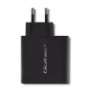 Zasilacz QOLTEC 51716 — AC 220–240V na 20V 3A (63W), czarny, uniwersalna ładowarka wewnętrzna