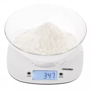 Waga kuchenna Adler z miską | MS 3179b | Działka 1 g | Wyświetlacz LCD | Czarny