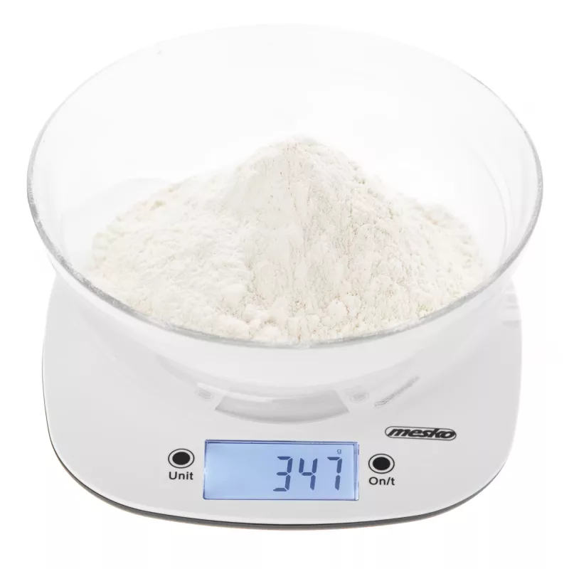 Waga kuchenna Adler z miską | MS 3179b | Działka 1 g | Wyświetlacz LCD | Czarny