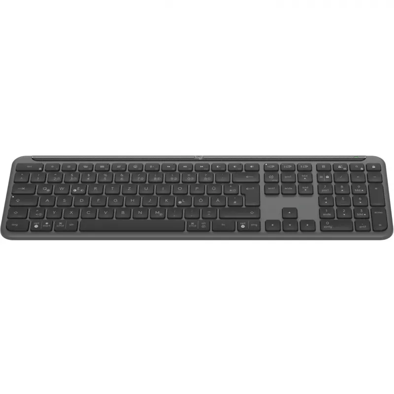 Logitech K950 Signature cienki Klawiatura biurowa RF Wireless + Bluetooth QWERTZ niemiecki grafit