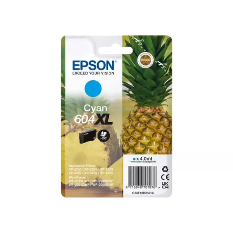 Epson 604XL wkład atramentowy 1 szt. Oryginalny Wysoka (XL) Wydajność Cyjan