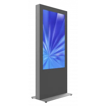 Kiosk wolnostojący EDBAK IDS09.55 55 cali czarny – wolnostojący stojak ekspozycyjny na ekrany 55 cali