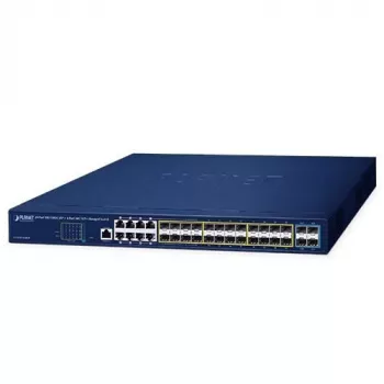 PLANET GS-5220-16S8CR - Switch - zarządzalny - 24 x Gigabit SFP + 8 x współdzielonych 10/100/1000 - do montażu w szafie rack (GS-5220-16S8CR)