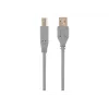 Kabel USB 2.0 A-B 6 stóp, kolor szary
