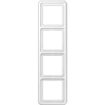 Panel ścienny do przełączników JUNG CD 584 WW biały, duroplast, bezśrubowy, 81×294 mm