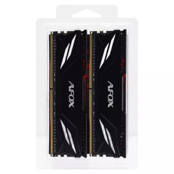 Pamięć RAM Desktop DDR4 AFOX 2×16 GB 3200 MHz CL16 1,35 V Unbuffered (32 GB, XMP2, Rank1, czarny)