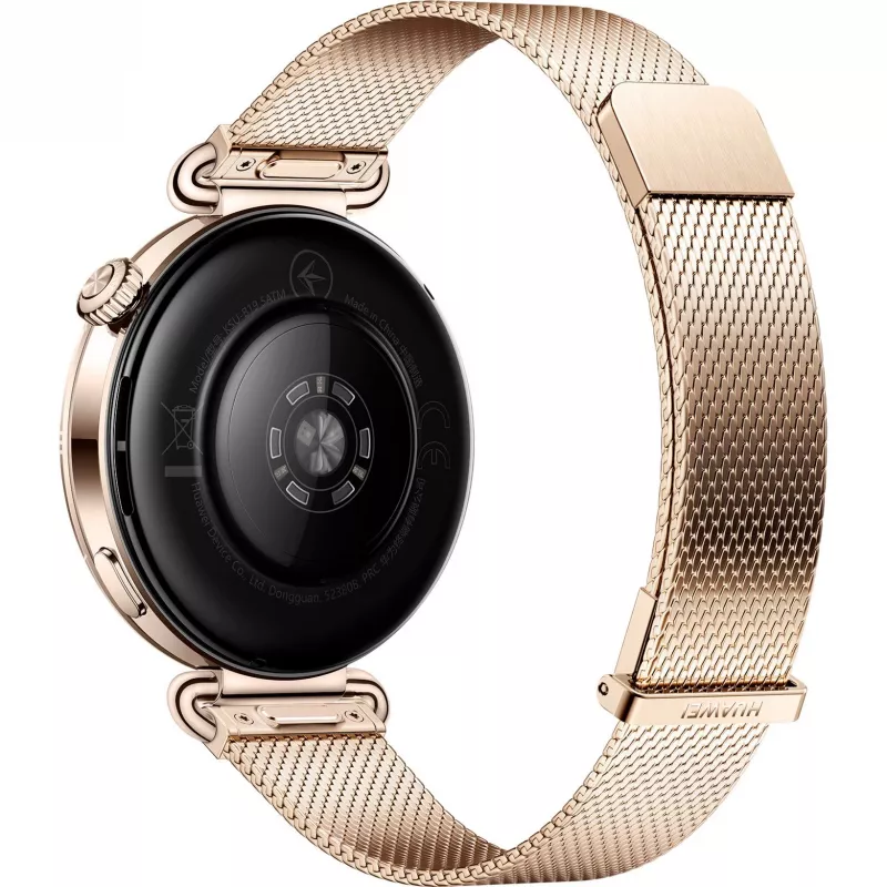 Smartwatch HUAWEI WATCH GT6 1.32 cala AMOLED, 41 mm, stal nierdzewna, złoty, pasek mediolański, IP69, 14-dniowa bateria