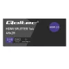 Qoltec 51799 Aktywny Rozdzielacz HDMI 4 x HDMI 4K x 2K | 6Gb/s | 60Hz
