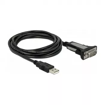 Kabel USB 2.0 Typ-A na 1 x szeregowy RS-232 DB9 4 m DeLOCK 66323