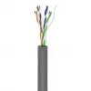 Wentronic Goobay CAT 6 Kabel sieciowy, U/UTP, szary, 100 m - CCA, AWG 24/7 (linka), PVC (93884)